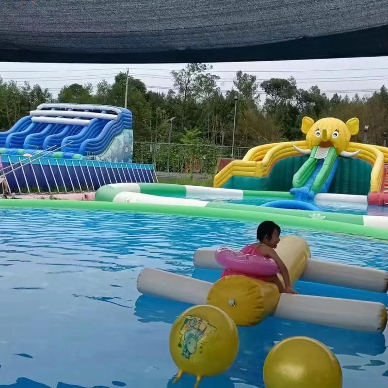水上乐园.#景区游乐设备 #仙女都在玩水 #玩水乐趣 #充气 - 抖音